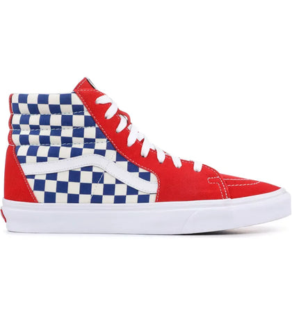 Vans Sk8-Hi BMX Checkerboard True Blue Red - authentic Vans sneakers