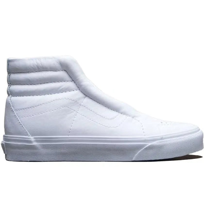 Vans Sk8-Hi Reissue Laceless Leather White (Women's) - authentic Vans sneakers