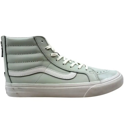 Vans Sk8-Hi Slim Zip Leather Zephyr Blue (Women's) - authentic Vans sneakers