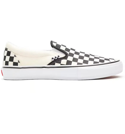 Vans Skate Slip-On Checkerboard Black Off White - authentic Vans sneakers
