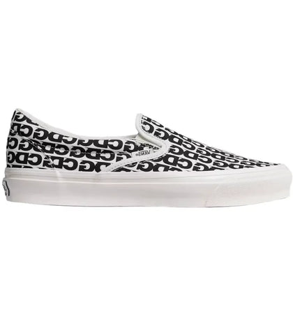 Vans Vault Slip-On LX Comme des Garcons White Black - authentic Vans sneakers