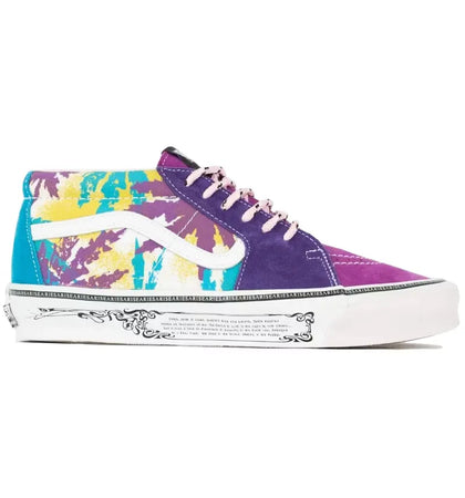 Vans Vault UA OG Sk8-Mid LX Aries Weed Leaf Purple Yellow - authentic Vans sneakers