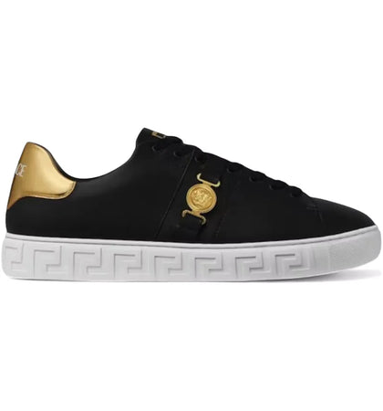 Versace Greca Black Gold La Medusa Embellished - authentic Versace sneakers