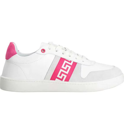 Versace La Greca Sneaker White Pink (Women's) - authentic Versace sneakers