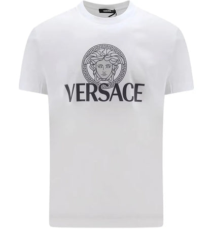 Versace Medusa Logo Print T-shirt White - authentic Versace apparel