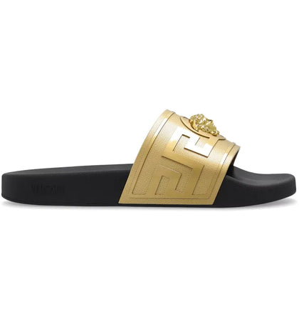 Versace Slide Gold Black - authentic Versace sneakers