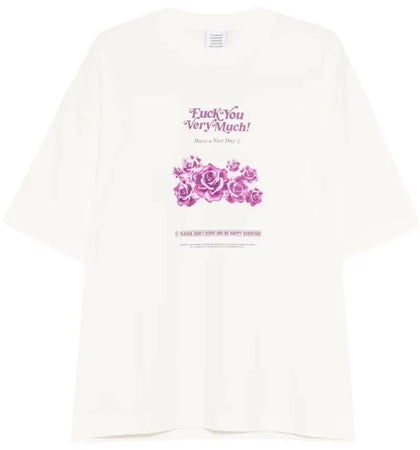 Vetements Fuck You Very Much T-shirt Vanilla - authentic Vetements apparel