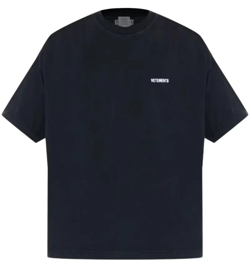 Vetements Iconic Logo T-shirt Black - vue 360