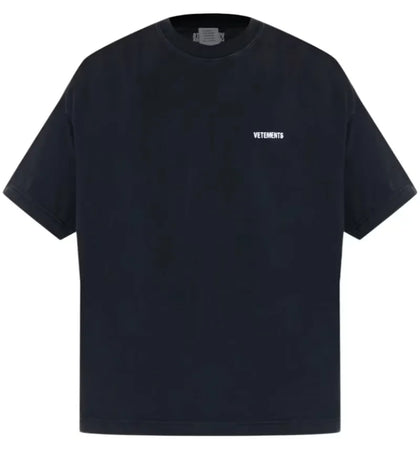 Vetements Iconic Logo T-shirt Black - authentic Vetements apparel