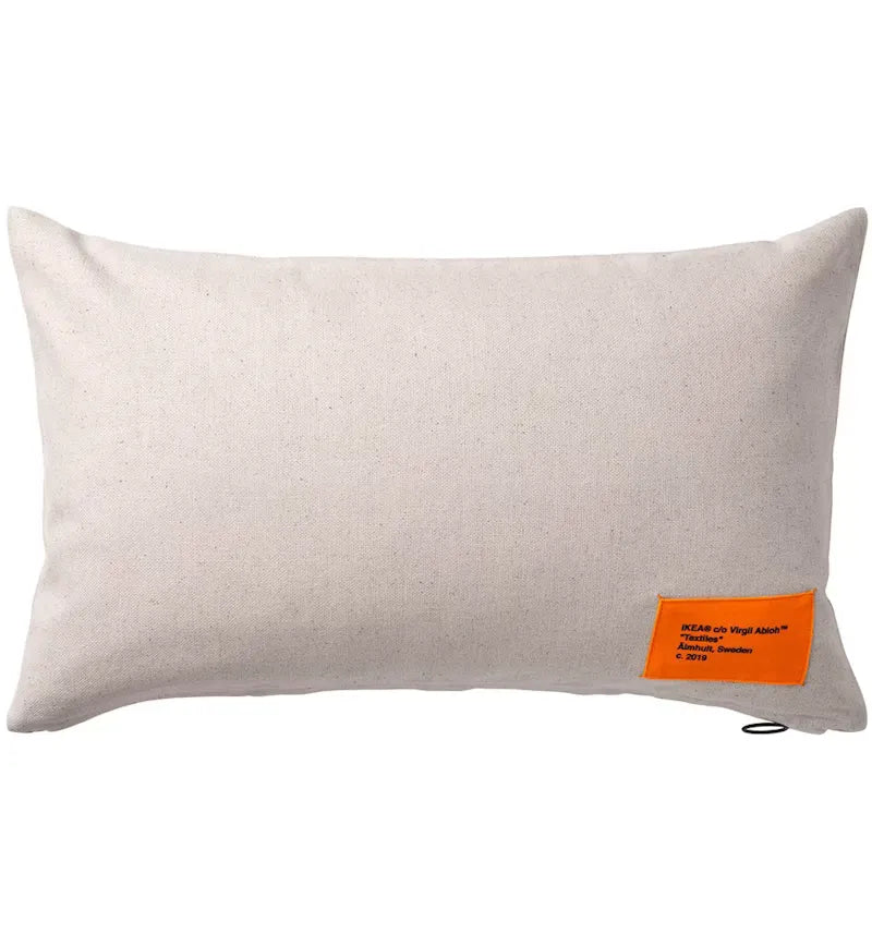Virgil Abloh x IKEA MARKERAD Cushion Cover Beige - vue 360