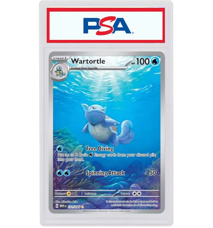 Wartortle 2023 Pokémon Scarlet & Violet 151 Special Illustration Rare 151/171 (PSA or BGS Graded) - authentic Pokemon product