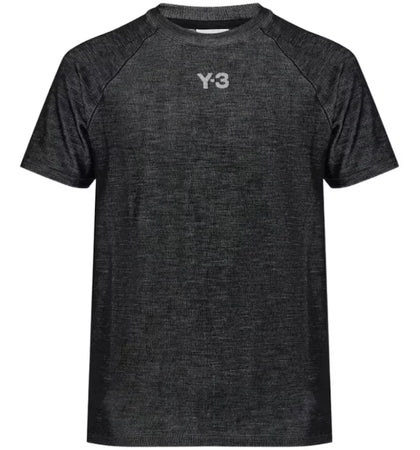 Y-3 F1 Engnrd T-shirt Black Lgsogr - authentic Y-3 apparel