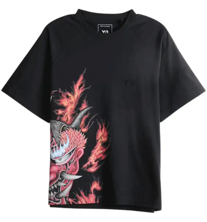 Y-3 GFX Short Sleeve Tee Black - authentic Y-3 product