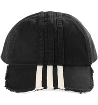 Y-3 Stripes Caps Hat Black
