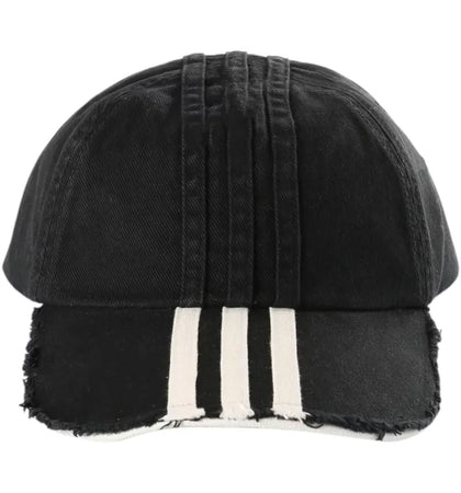 Y-3 Stripes Caps Hat Black - authentic Y-3 product