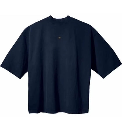 Yeezy Gap Engineered by Balenciaga Logo 3/4 Sleeve T-shirt Blue - authentic Yeezy apparel