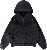 YoungLA x Batman Armored Zip-Up Black Wash