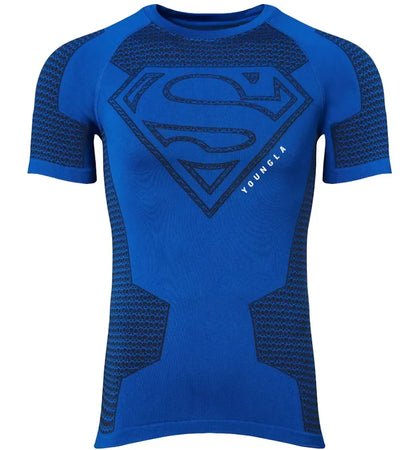 YoungLA x Superman Compression Tee Blue - authentic YoungLA product