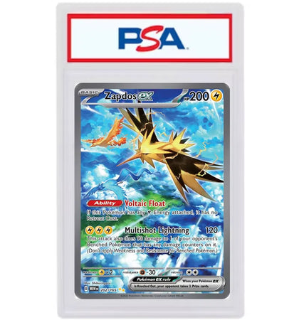 Zapdos ex 2023 Pokémon Scarlet & Violet 151 Special Illustration Rare #202/165 (PSA or BGS Graded) - authentic Pokemon pro...