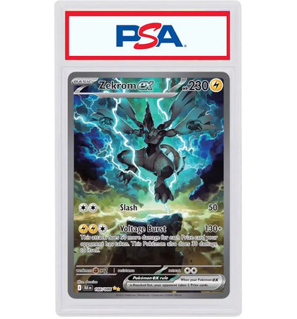 Zekrom ex 2025 Pokémon Scarlet & Violet Black Bolt Hyper Rare 166/086 (PSA or BGS Graded) - authentic Pokemon product